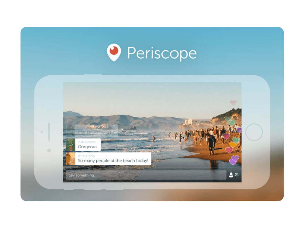 Periscope live streaming services
