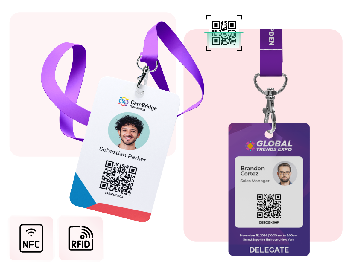 RFID, NFC & QR Code Badges