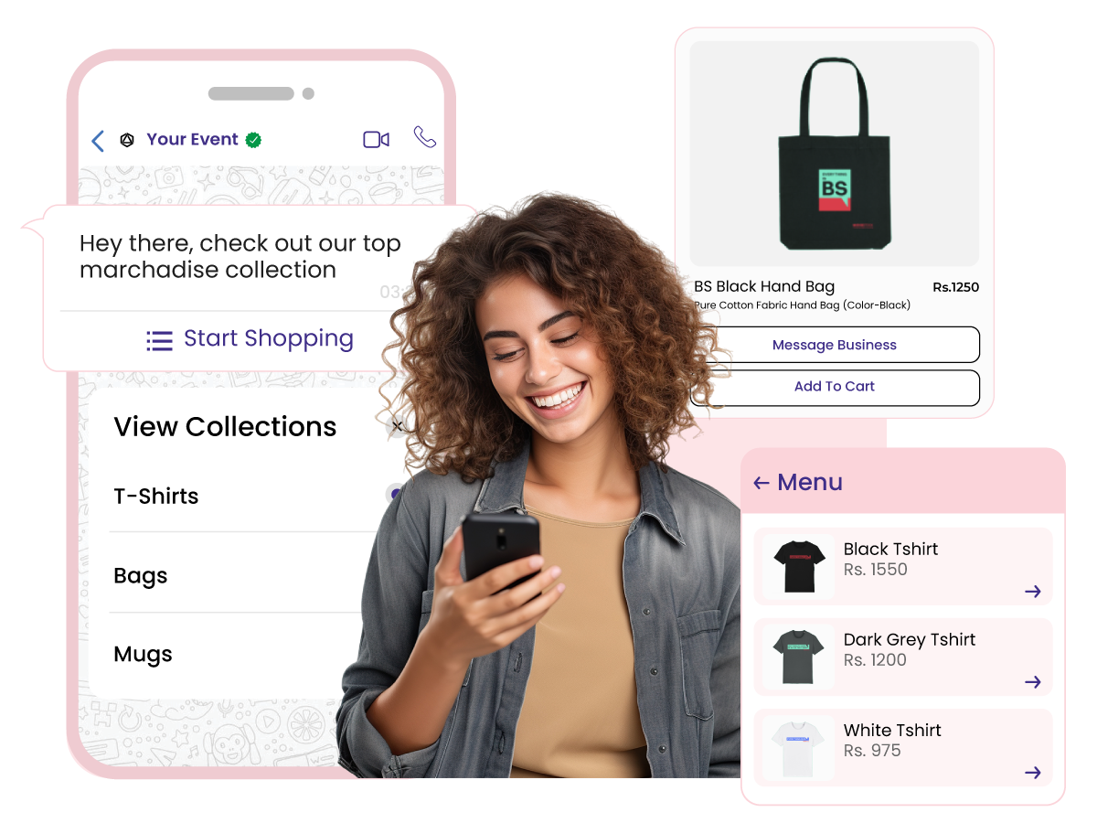 Sell Event Merchandise via WhatsApp